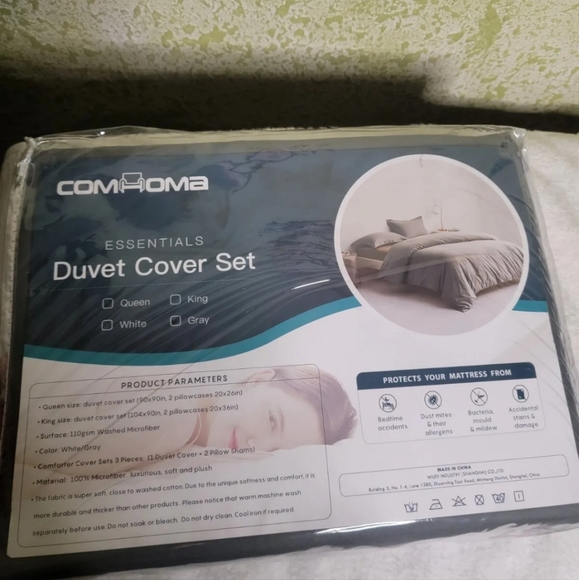 Cover Set 3 Pieces 1 Comforter Cover Comhoma Duvet - Picture 5 of 5